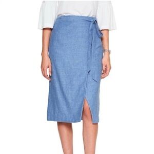 Banana Republic Light Blue Pencil Skirt